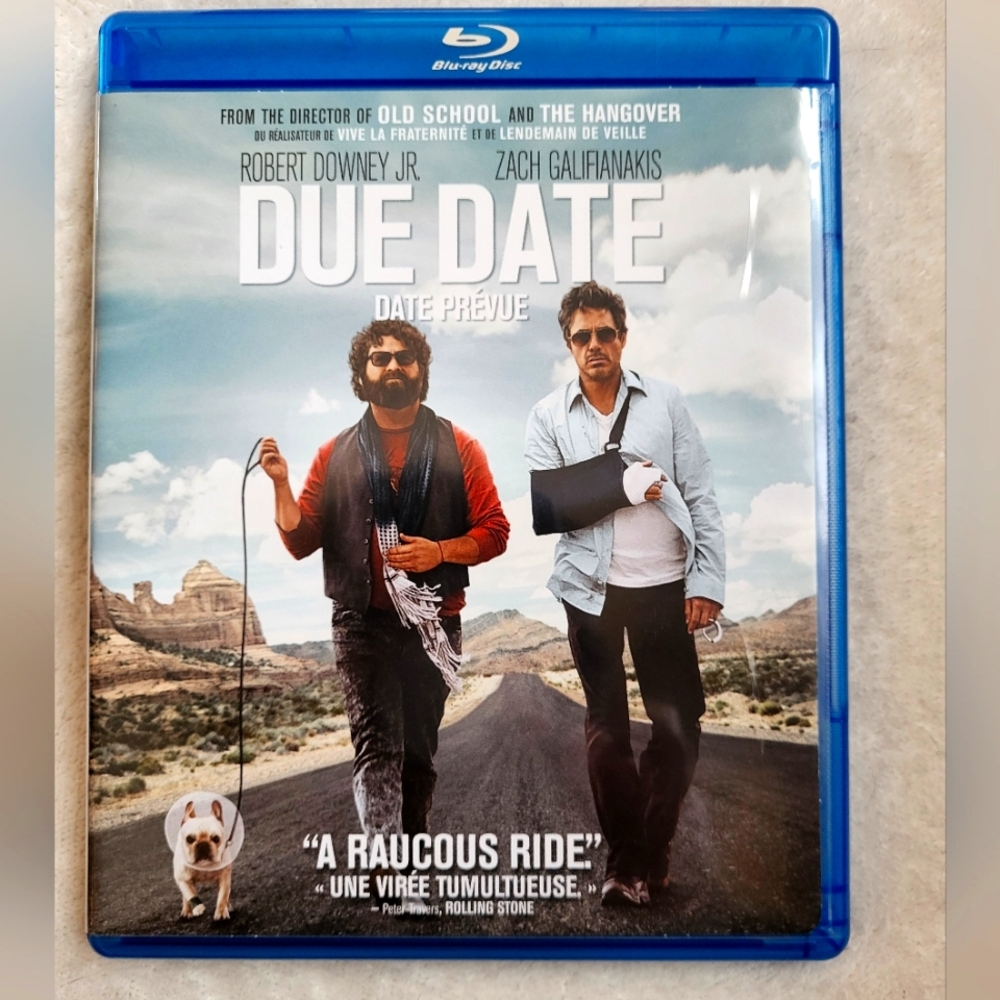 🆕️🔥🎬Movie🔥Due Date  Blu-Ray+Dvd+Digital Copy